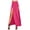 F-482Hot Pink, variant on Women'S Skirt Summer High Waist Solid Color Side Split Fashion Comfortable Maxi Skirt For Casual Daily Wear,Black,S