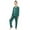 Dark Green, variant on MEZZALL Unisex Toddler Pajama Set Long Sleeve & Pants Comfortable Fabric Button Up Collar Loose Fit Homewear Trendy Loungewear, Red, 5-6 Years