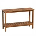thumbnail image 3 of ZENY 48" 2-tier Wooden Console Table, Natural, 3 of 9