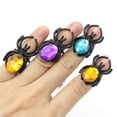 thumbnail image 4 of Party Decoration Rings, 10Pcs Plastic Spider Toys Opening Type Fine Workmanship  For Festival Theme Party, 4 of 8