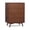 Walnut, variant on Tremolo Modern Boho 4-Drawer Dresser with Solid Wood & Contemporary Fluted Fronts - Teamson Home