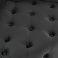 thumbnail image 7 of Kumix Velvet Upholstered Swivel Chair for Living Room, with Button Tufted Design and Movable Wheels, Including 3 Pillows, Lazy Swivel Chair for Kids Teens Adults, Black, 7 of 7