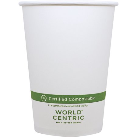World Centric's (BO-PA-32) Compostable PLA-Lined 32 Ounce Paper Soup Container (Package of 100)