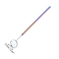 thumbnail image 2 of Unique Bargains 1 Pc Round Pattern Lash Mirror Stainless Steel Multicolor, 2 of 5