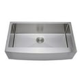 thumbnail image 2 of Wells Sinkware NCU3621-10-AAP-1 36 in. 16 Gauge Handcrafted Arched Apron Front Farmhouse Single Bowl Stainless Steel Kitchen Sink with Grid Rack & Basket Strainer, 2 of 2