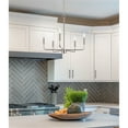 thumbnail image 3 of Kira Home Camille 22" Modern 5-Light Chandelier, Minimalist Candle-Style Silver Hanging Fixture, Brushed Nickel Finish, 3 of 9