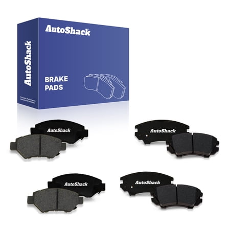 AutoShack Front & Rear Ceramic Brake Pad Set | Replacement for 2010-2015 Chevrolet Camaro | 8-PC