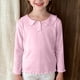 thumbnail image 4 of Blusas y camisas de manga larga con cuello redondo para niños, camisa de base de color sólido, cuello redondo, informal, holgada, fina, para niños de todas las edades, blusa de poliéster para niños, 4 of 8