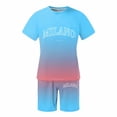 thumbnail image 4 of CONZONE Italy Day Men's 2 Pieces Outfits Gradient Color Short Sleeve T-Shirts Shorts Set for Men Breathable Summer Tracksuit, 4 of 4