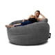 thumbnail image 1 of Sillón Puff Extra Grande muy cómodo Gamuza Gris Oscuro Puff MX Puff MX Gamuza Gris Oscuro Puff Grande, 1 of 2