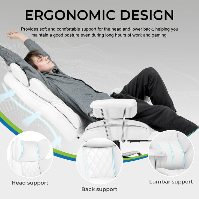 GTRACING Ergonomic Gaming Chair, Executive PU Leather Office Chair