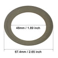 thumbnail image 2 of Uxcell 67.4x48x0.8mm Air Compressor Compression Piston Ring Dark Green 2 Pack, 2 of 5