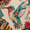 04# H, variant on 3D Patchwork Bird DIY Craft Kit, Unique Home Decoration Gift, Colorful Hummingbird Embroidery Art Set, Handmade Sewing Fabric Bird Decor Making Kit,Twilight