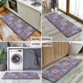 thumbnail image 6 of Purple Ethnic Geometric Patchwork Pattern Kitchen Rug Mat,Kitchen Runner Rugs Non Skid Washable,Decorative Kitchen Floor Mats for Kitchen,Sink,Laundry,17"x47.2", 6 of 7