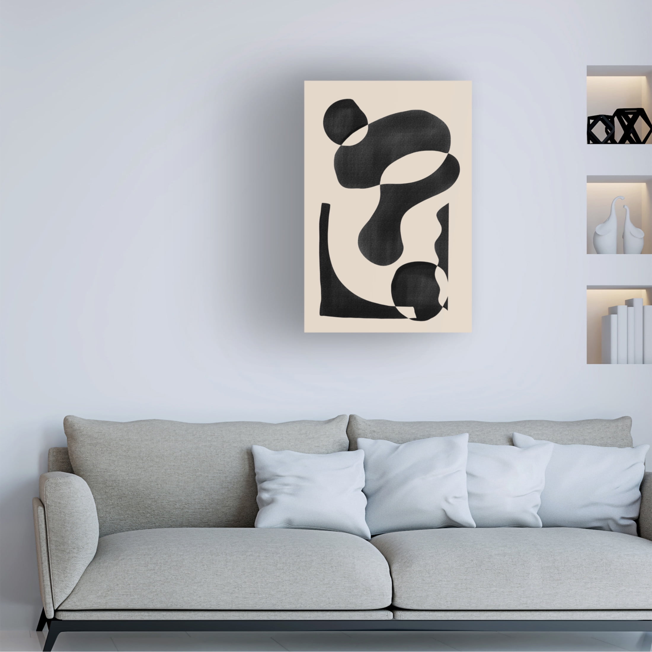 Trademark Fine Art Melloi Art Prints Abstract 3 Canvas Wall Art