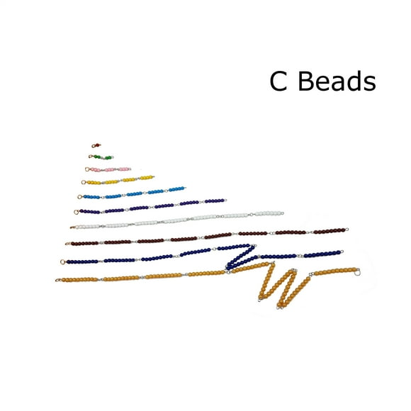 IFIT Montessori Short Bead Chains (C Beads), Montessori Toys Math Materials