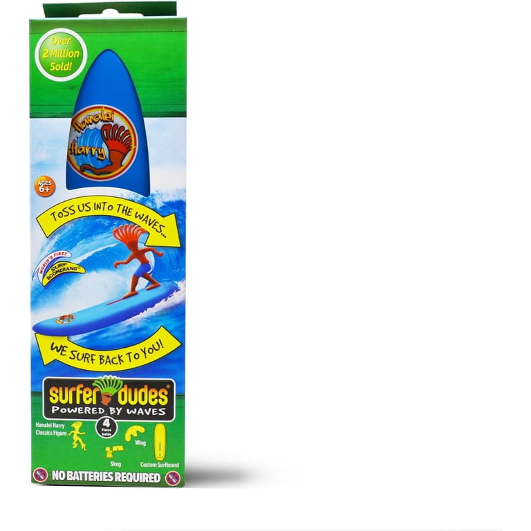 Surfer Dudes Classics Wave Powered Mini-Surfer and Surfboard Toy