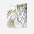 thumbnail image 6 of Luxurious Marble Print Flannel Blanket - Soft All-Season Throw, Elegant White Gray Golden Pattern for Sofa Bed Office Travel, Ideal Gift & Cozy Decor, 6 of 9