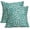 Teal, variant on Navy Cheetah Throw Pillow Covers 20X20 Inches Set of 2 Blue White Leopard Decorative Pillow Cases Animal Wildlife Pillow Cover Home Decor for Sofa Couch Housewarming Gift Bed Porch Outdoor