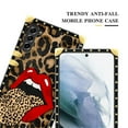 thumbnail image 5 of FKBRCL4U Compatible with Samsung Galaxy S23 Plus Case, Brown Leopard Print Mouth Luxury Golden Decoration for Girl Women Soft TPU Shockproof Protective Hard PC Back, 5 of 7