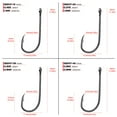 thumbnail image 4 of 200 Pack Treble Hooks  Strong Steel Hooks for Fishing, Black Nickel Finish, Sharp Barbed Hooks for Freshwater & Saltwater, 4 of 5