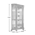 thumbnail image 3 of Lighted Curved Front 4 Shelf Curio Cabinet in Maple Brown by Pulaski Furniture, 3 of 9