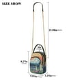thumbnail image 2 of FORMRS Crossbody Bag for Women Quilted Travel Shoulder Cell Phone Purse with Chain Strap Handbag, Floral Mountain, 2 of 7