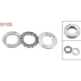 thumbnail image 4 of 6pcs 30mmx17mmx9mm Single Row Thrust Ball Bearing Silver Gray 51103, 4 of 5