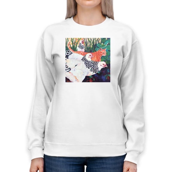 Artshine Walk On The Wild Side Sweatshirt Women -Mellissa Read Devine Designs, Female Small