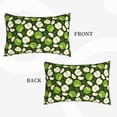 thumbnail image 2 of Yiaed Green Fruit Print Brushed Microfiber Envelope Pillowcases, Standard,Envelope Closure Pillow Cases(Without Pillow Core)-16"x24", 2 of 6