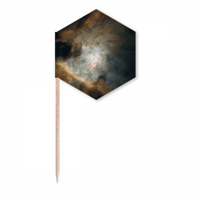 Emerald White Nebulae Art Deco Fashion Toothpick Flags Cupcake Picks Party Celebration