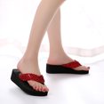 thumbnail image 2 of OULII Sandalias Plataforma Mujer Non Slip Clip Toe Design Wear Resistant Multi 1 Pair, 2 of 8