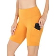 thumbnail image 3 of TheLovely Women & Plus Workout Yoga Running Compression Exercise Biker Shorts with Side Pockets, 3 of 4