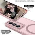 thumbnail image 2 of SHILIU-Samsung Galaxy S23 FE Case with MagSafe, Phone Case Samsung Galaxy S23 FE Magnetic Slim Thin Translucent Matte Back Shockproof Anti-Yellow Protective Cover Case for Samsung S23 FE Pink, 2 of 4