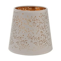 Lomubue Lamp Cover Romantic And Warm Ambience Decorative Easy Cleaning Dust-proof Lamps Protection Black/White Hollow Out Clip Bulb Fabric Lampshade Home Decoration