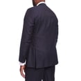 thumbnail image 5 of Napoli Classic Fit Navy Blue Step Weave Half Canvassed Guabello Wool Suit, 5 of 5