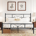 thumbnail image 2 of Cama Matrimonial Queen FurnitureR Matrimonial Metal Con Soporte de Listones Metálicos Negro, 2 of 8