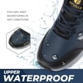 thumbnail image 4 of FitVille Mens Wide Hiking Shoes Outdoor Low-top Waterproof Sneakers with Arch Support, Navy Blue/Black, 11.5 Wide, 4 of 8