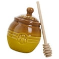 thumbnail image 2 of Set of 3 Ceramic Honey Jar Container Tea Storage Canister, 2 of 8