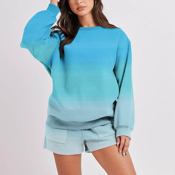 Fashion Outfits Set for Women Casual Fall Outfits for Women Women's Fashion Casual Long Sleeve Round Neck Top Plus Pants Sweater Set my items in cart