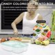thumbnail image 3 of Bsvklp Contenedor Frutas 3 Compartimentos Caja Bento Reutilizable para Estudiantes (verde Claro), 3 of 8