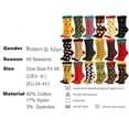 thumbnail image 5 of Unisex Socks Fruit Pattern Mid Tube Cotton Socks Fun Coloured Cuddly SocksRed Watermelon, 5 of 5