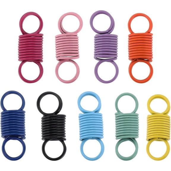 1 Box 20Pcs Beading Stoppers Beads Stoppers Spring Wire Ends Beads Stoppers Metal Beads Bug Spring Clamps for Jewelry Making Accessories DIY Bracelets Necklaces beading Craft Random Color