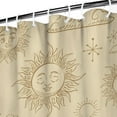 thumbnail image 4 of Gothic Shower Curtain - Dark Celestial Moon & Star Print, Mystical Cosmic Theme Bath Decor, Waterproof Polyester, 36"Wx72"L, Goth Aesthetic Gift, 4 of 5