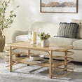 thumbnail image 2 of Safavieh Maestro Coastal Hibiscus Coffee Table, Natural, 2 of 12