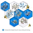 thumbnail image 4 of Becko US Stackable Puzzle Sorting Trays Jigsaw Puzzle Sorters with Lid (White & Blue), 4 of 7
