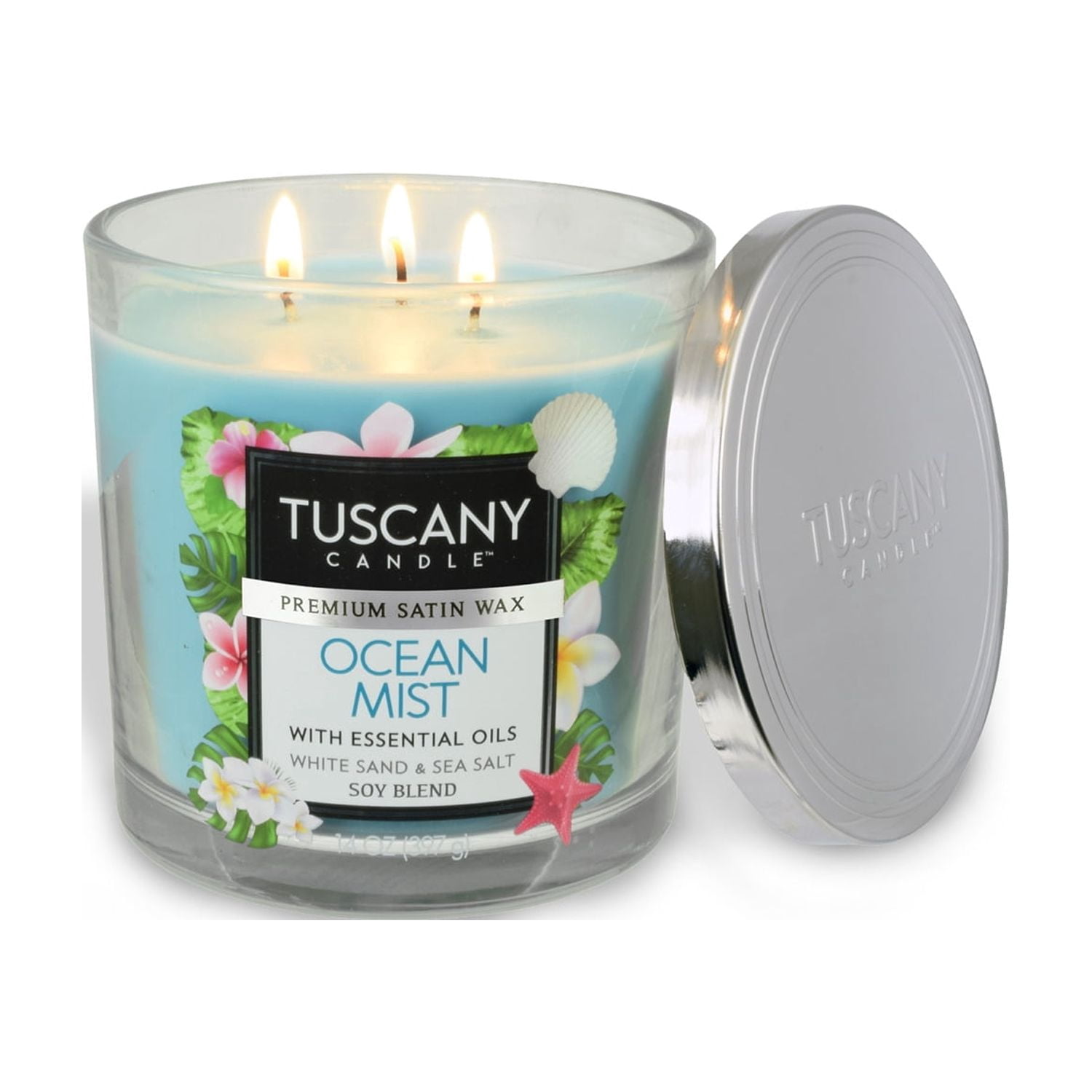 Ocean Mist Long-Lasting Scented Jar Candle (14 oz)