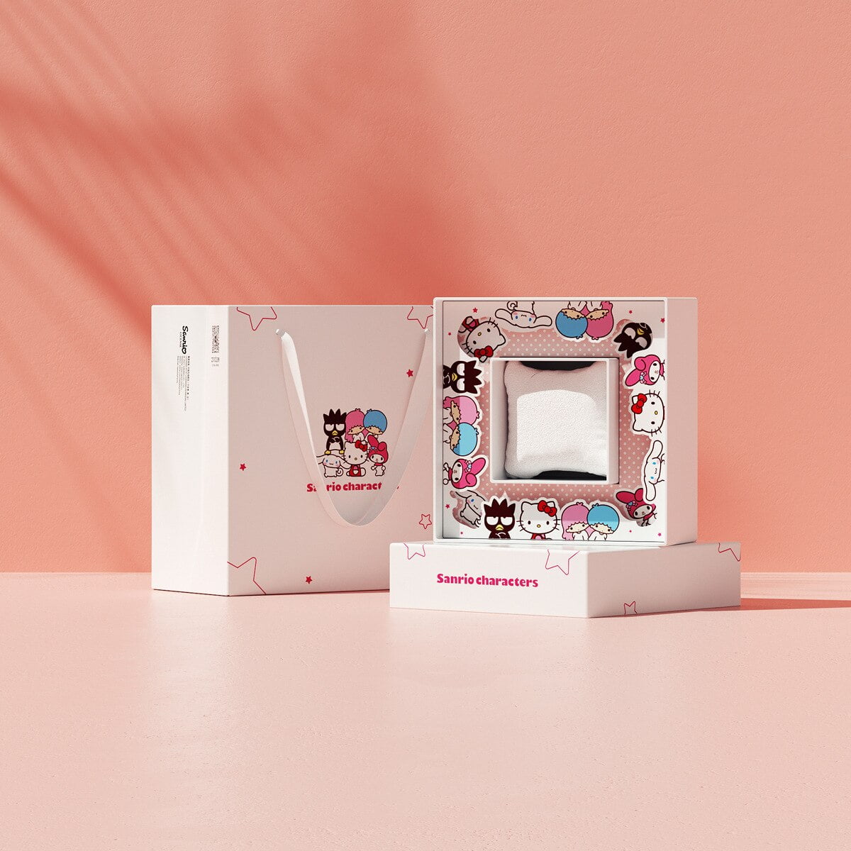 Sanrio-Caja de regalo de Hello Kitty Kuromi Cinnamoroll My Melody para ...