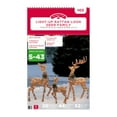 Holiday Time Set of 3 Lightup RattanLook Deer Family, with 210 Clear