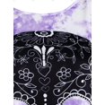 thumbnail image 3 of Cráneo del tinte del lazo del lazo de hombro Tamaño de Halloween Plus Tank Top Rosegal Camisetas sin mangas de talla grande, 3 of 5